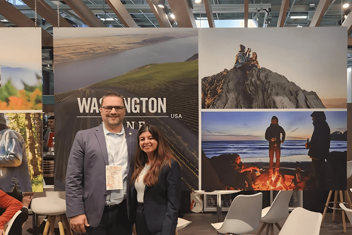 Malvika Patel With Chris Stone Malvika Patel With Chris Stone, Deputy Director, Washington Wines.