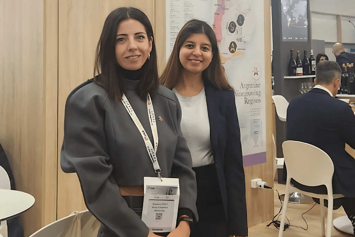Malvika Patel With Magdalena Pesce With Magdalena Pesce, CEO of Wines of Argentina