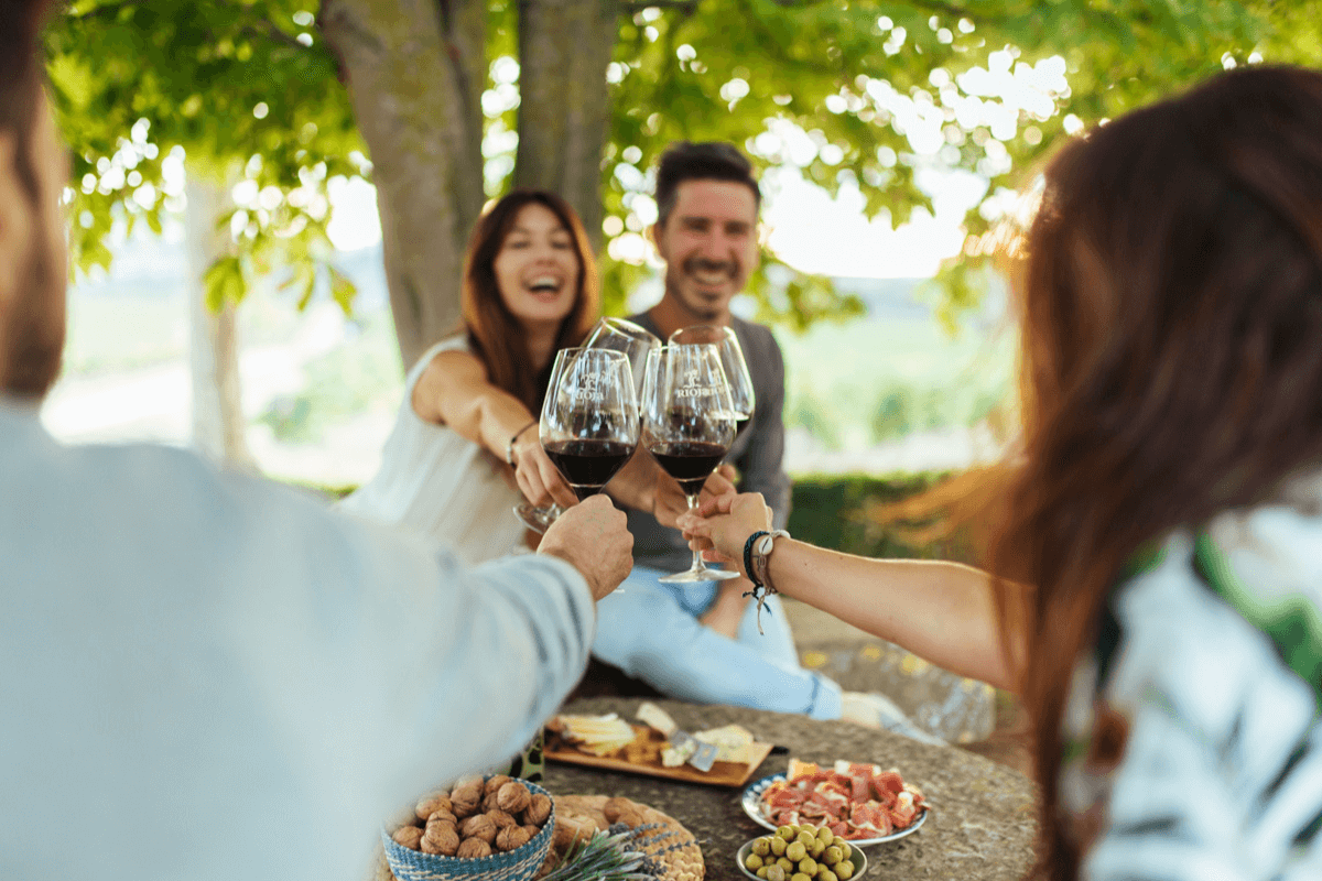 Toasting Red Wine